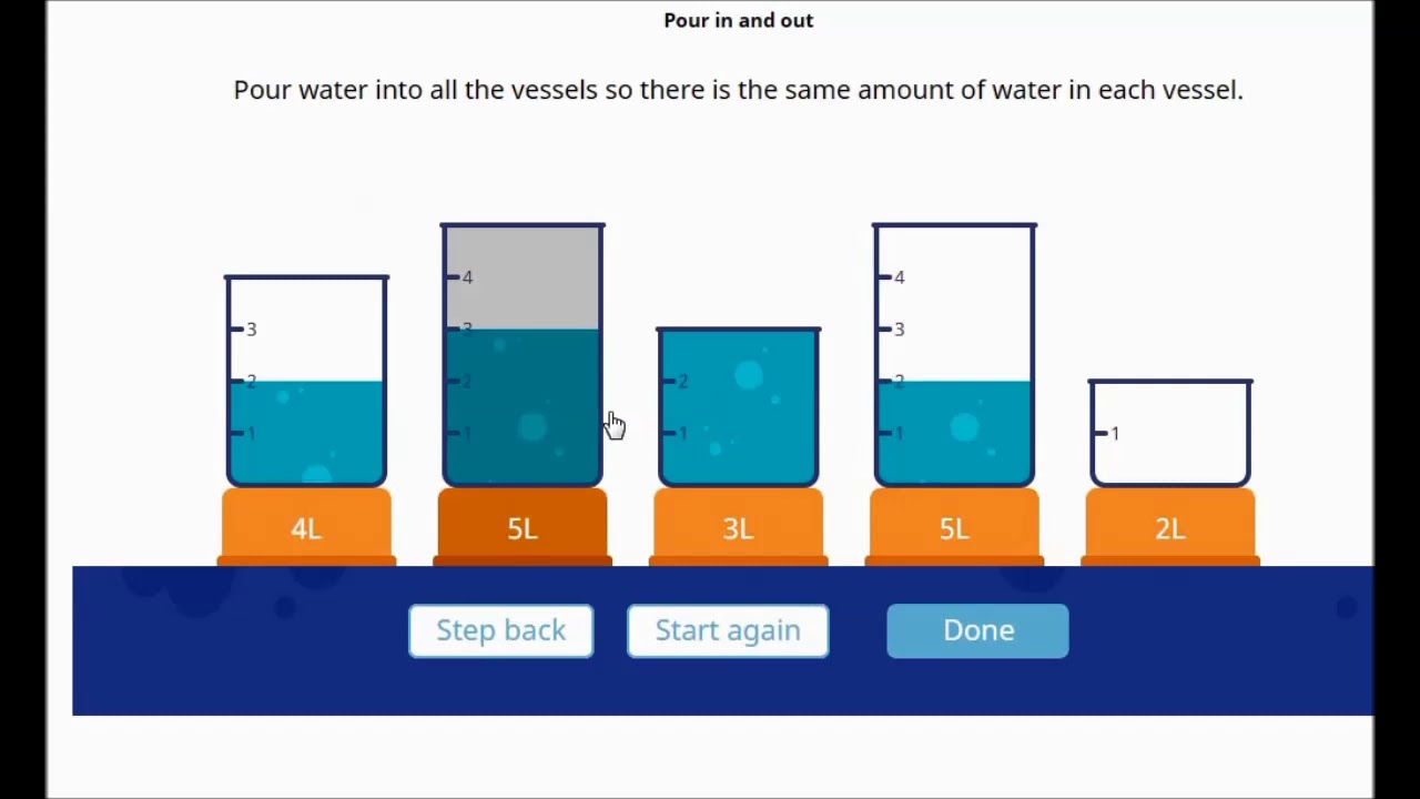 Brics math competition 2022 solution (Pour in and out Class 1 to Class 5)
