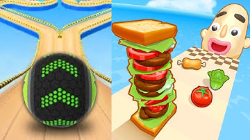 Going Balls | Sandwich Runner - All Level Gameplay Android,iOS,walkthrough - NEW APK UPDATE GAMEPLAY