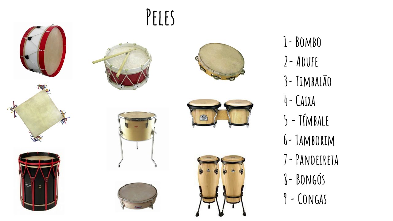 Instrumentos Orff - Família das Peles  - Áudio do manual 100% música - 5º Ano