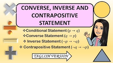 Converse, Inverse and Contrapositive Statements