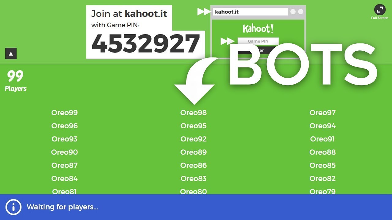 How to Spam a Kahoot Game with Bots - YouTube