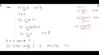 I Sem PG BASIC TOPOLOGY Module 1 Class 23 Countable subcover of a subspace