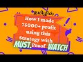 Dividend capture strategy  75000 profit  tamil stock hub