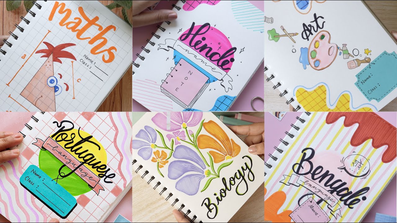 10 Unique Front Page Ideas for Language Subject | Simple & Beautiful ...