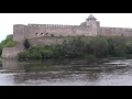 Border Crossing - East meets West at the Narva River in Estonia