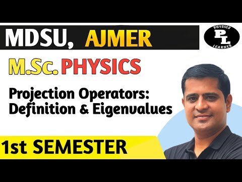 Projection Operators: Definition