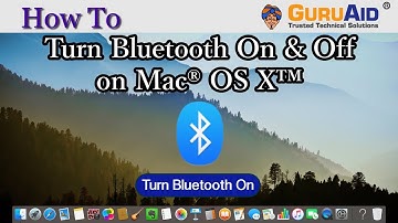 How to Turn Bluetooth On & Off on Mac® OS X™ - GuruAid