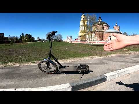⚡Электросамокат🛴 с аккумулятором и контроллером в рюкзаке.