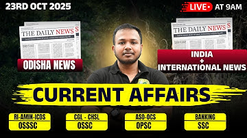 SSC/OSSC/OSSSC/BANKING || CURRENT AFFAIRS || Class-1 || #bidyasagarclasses  #osssc #aso #ossc #ssc