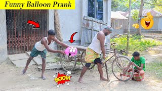 Must Watch Funny Balloon Pranks in 2023   Prank Of The Year 2023 !!@Bidik Pank