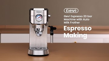 How to Make your Frist Espresso with Gevi 20 Bar Coffee Machine GECME418EA-U