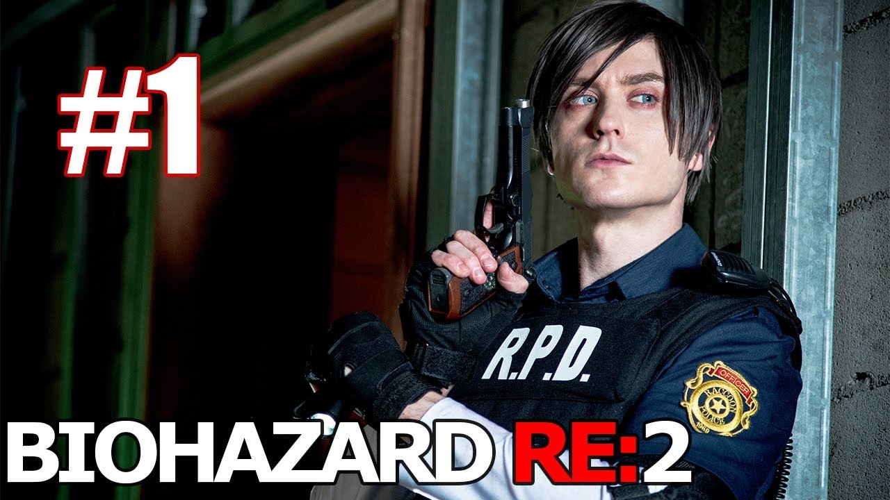 英会話版 Biohazard Re 2のレオンのコスプレしてゾンビ倒した 字幕付き Youtube