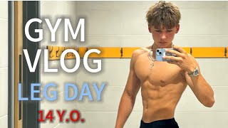 GYM VLOG - Leg Day With A 14 Year Old Future Bodybuilder