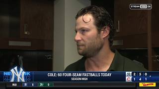 Gerrit Cole on throwing the fastball more in his quality outing vs. CHC
