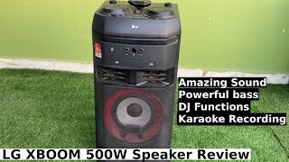 LG XBoom DJ Speaker Unboxing & Review | OK55 | All-in-One for Bold Party Sound | 500 W RMS Subwoofer