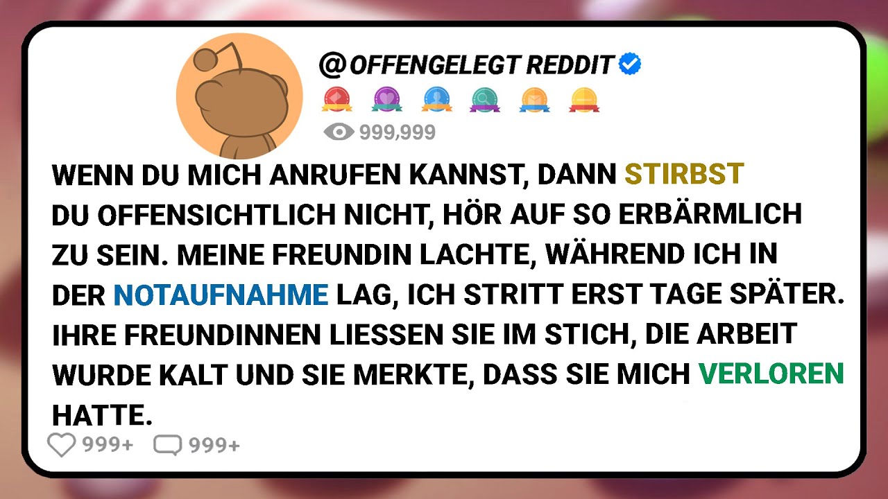 Wenn Du Mich Anrufen Kannst, Dann Stirbst Du Offensichtlich Nicht, Hör Auf So Erbärmlich Zu Sein....