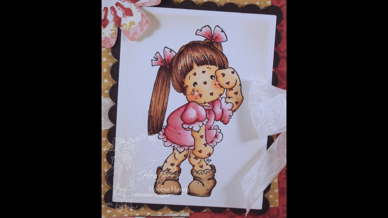Tilda with Heart Spots Copic Coloring Card Kit - YouTube