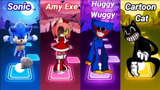 Sonic - Amy Exe - Huggy Wuggy - Cartoon Cat | Tiles Hop EDM Rush screenshot 5