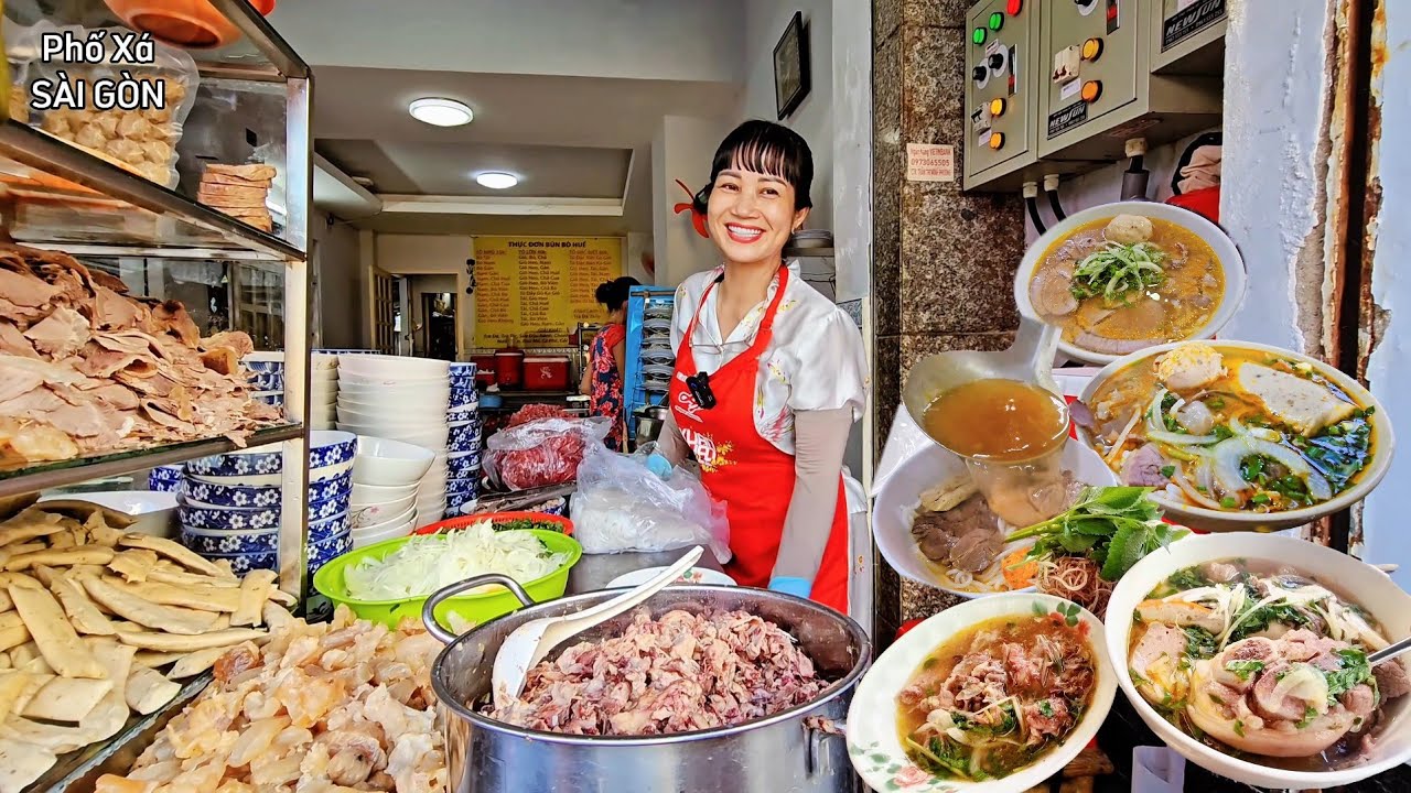Kinh ngạc cảnh nấu bún bò cả tạ XƯƠNG ỐN KHỦNG, quán bún bò chuẩn VỊ HUẾ THANH TAO bậc nhất Sài Gòn