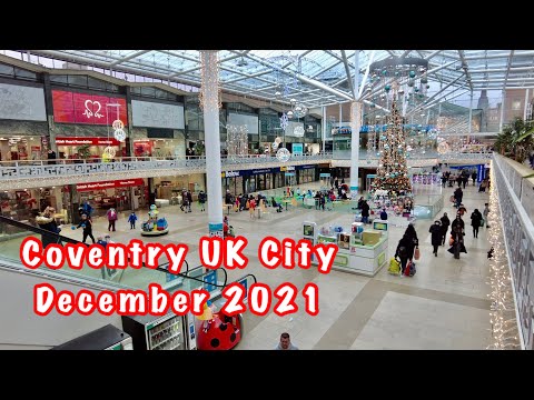 Walking in Coventry City Centre UK | December 2021 | Dji Pocket 2