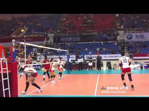 25.4.2012 Volleyball Warm-up match Japan and China