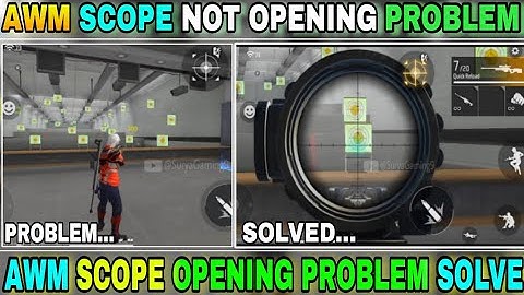 AWM SCOPE NOT OPENING | FREE FIRE AWM SETTING | AWM SCOPE NOT OPENING PROBLEM SOLVE