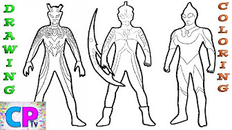 Ultraman Coloring Pages Youtube