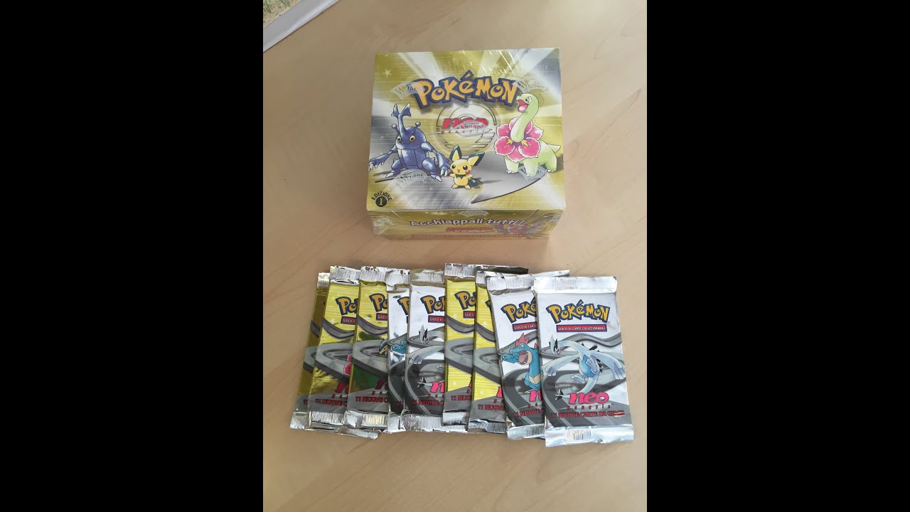 Pokemon 9 Bustine del Set NEO GENESIS in Italiano + Box In Prima Edizione ! YouTube Pokemon 9 Bustine del Set NEO GENESIS in Italiano + Box In Prima Edizione ! YouTube