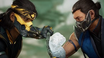 Mortal Kombat 1 - Takeda vs Sub-Zero | All Intro/Interaction Dialogues