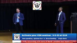 Marlon Watts & Nicholas Clark Invite you to: ACTIVATE YOUR VSN SEMINAR
