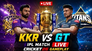 KKR vs GT Live | Hardest Difficulty | Cricket 26 PS5 Realistic Gameplay #livestream #live