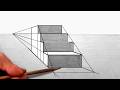 How To Draw STAIRS in 1-Point Perspective for Beginners | Quick Perspective Tips