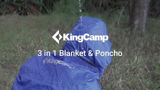 KingCamp 3 in 1 Emergency Blankets & Rain Poncho