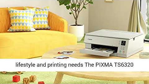 Canon TS6320 All-In-One Wireless Color Printer with Copier, Scanner and Mobile Printing, White