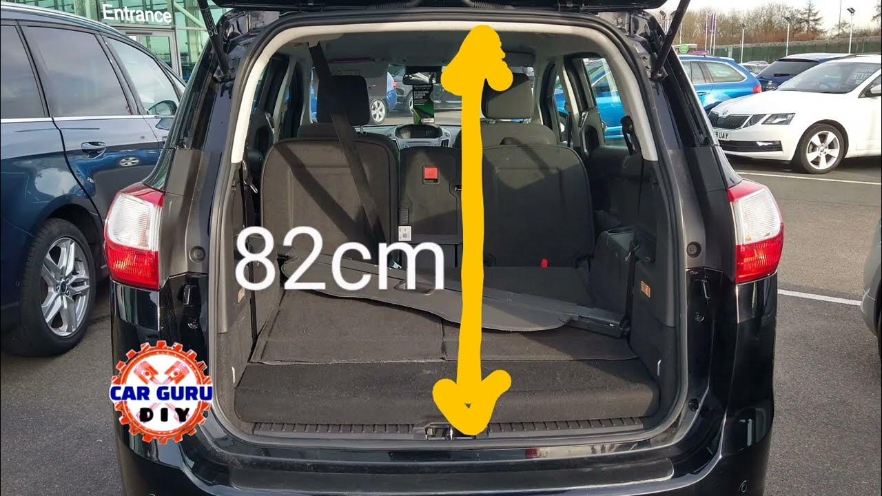 FORD C-Max 2011-2019 Boot Dimensions in Centimeters #CarGuruDIY - YouTube