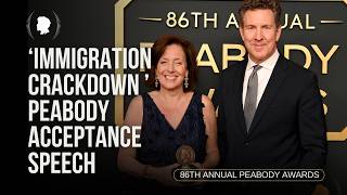 Anthony Anderson Presents Sara Just & William Brangham the Peabody for Immigration Crackdown