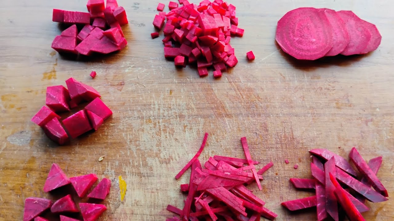 Basic Beetroot cutting skills || Beetroot cutting trick |chakundhar ...