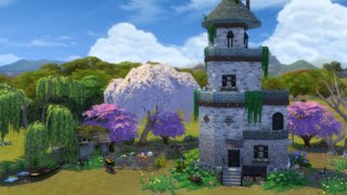 Whimsical Old Tower |  The Sims 4 Speed Build with Ambient Sounds | No CC