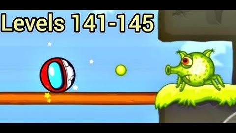 Red ball 5 | Levels 141-145   How to play the most popular Red Ball version  Bounce Ball 5 ?