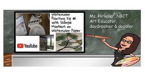 Watercolor Tips over Sharpie 1