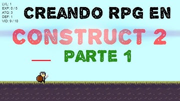 Creando un RPG #1 | en construct 2 (Jugador, Estatus, Barra de vida)
