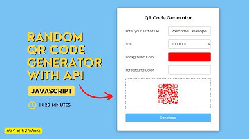 How to Build a QR Code Generator with API Using HTML, CSS, and JavaScript