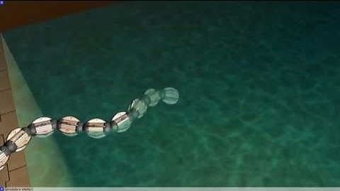 Robot Simulator: Snake-Like Amphibious Robot in V-REP