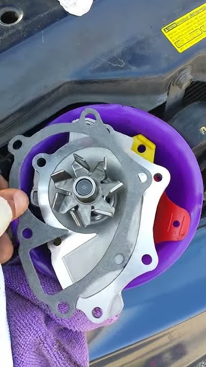 2004 toyota camry le water pump replacement - YouTube