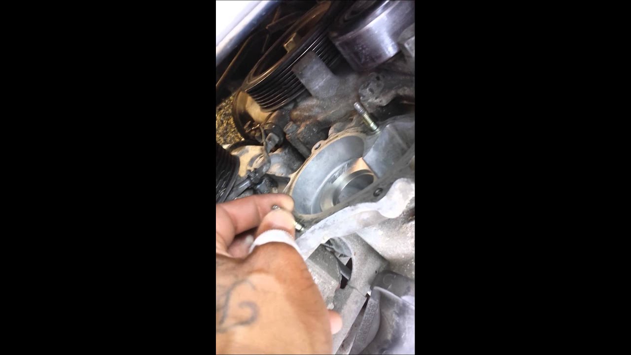 2004 toyota camry le water pump replacement - YouTube