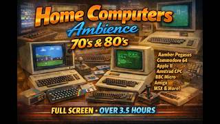 Home Computer Ambience 💻 70s &amp; 80s Classics (3.5+ Hours Fullscreen)