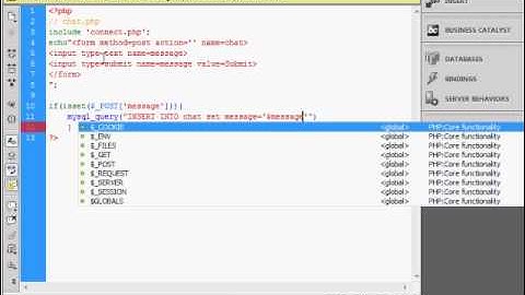 Chat script // php // No css or JS