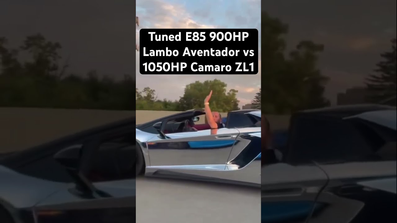 900HP E85 Lamborghini Vs 1050HP ZL1 Camaro Shorts