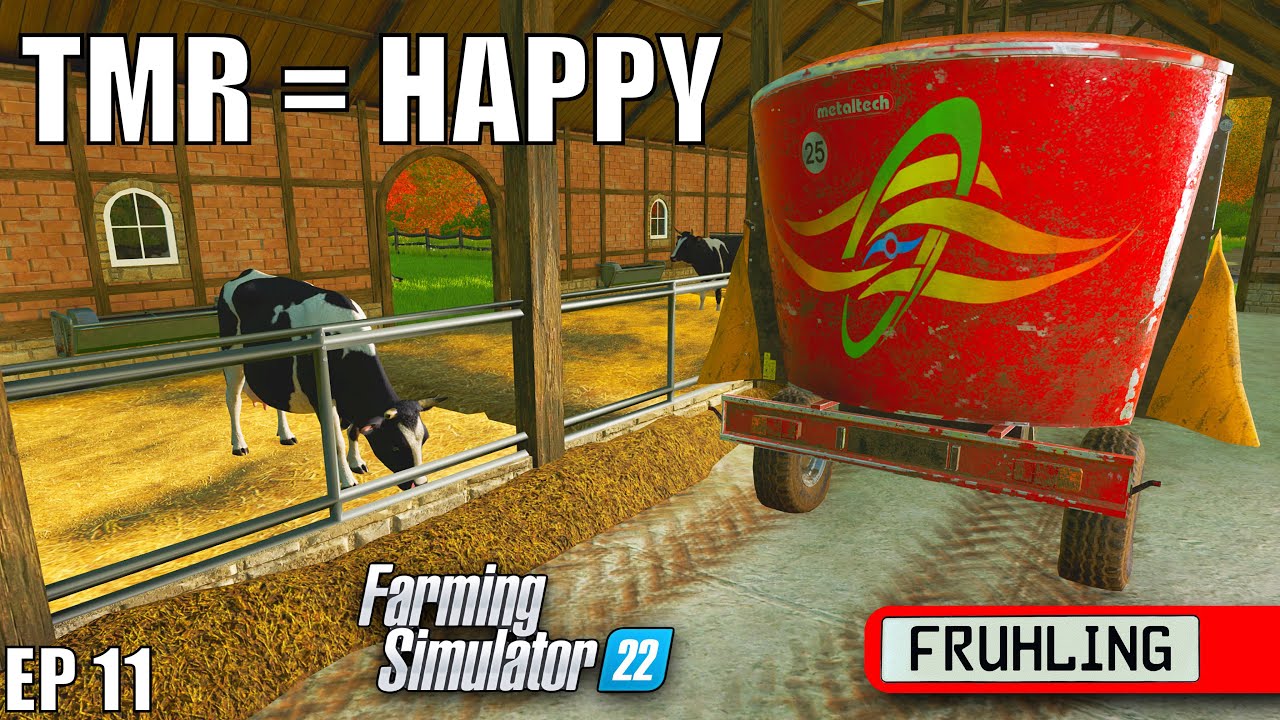 THE COWS GET FED Frühling Farming Simulator 22 EP 11 YouTube