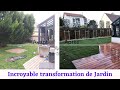 Incroyable transformation d'un petit jardin urbain.